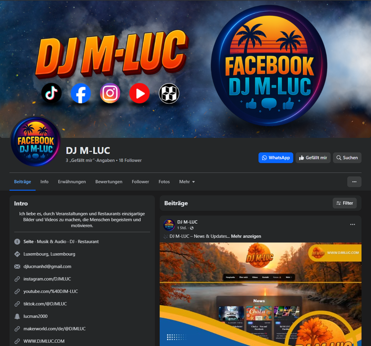 DJ M-LUC auf Facebook